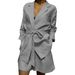 Women's Clothing Autumn New Belted Tops And Shorts Two Piece Suit_voghion.com