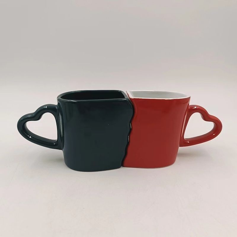 Home Furniture Creative Simple Ceramic Mug Breakfast Cup Milk Cup Couple Cup_voghion.com