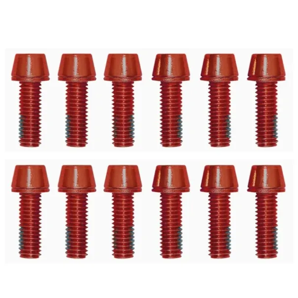 12 partii elementów montażowych, śrub zaciskowych do układów hamulców tarczowych w rowerach, Accuracy Engineering_voghion.com