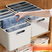 Wardrobe Pants Bin Household Drawer Divider Clothing Sweater Organizer Box Partition Storage Basket_voghion.com