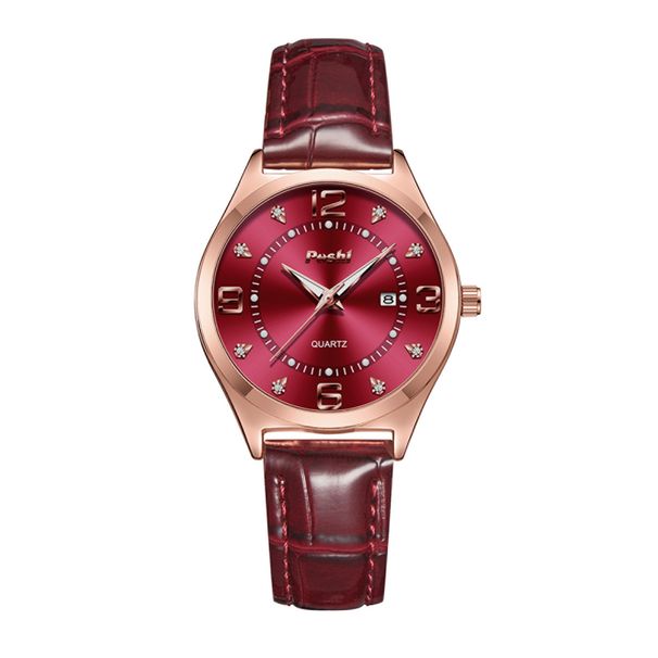 Orologio da polso al quarzo alla moda, casual, elegante, da donna, con cinturino in pelle, con data, impermeabile, originale, per ragazze_voghion.com