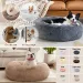 Round Pet Bed For Large,Medium And Small Dogs House Bed Soft Cats Bed Long Plush Dog House For Dogs House Winter Warm Sleeping_voghion.com