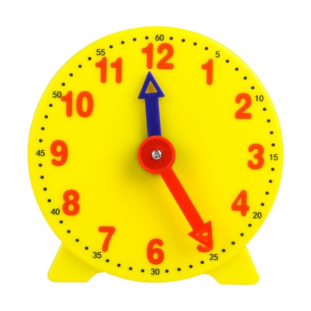 Clock model 10cm primary school mathematics first and second grade understanding time students two-needle linkage clock face clock teaching aids_voghion.com