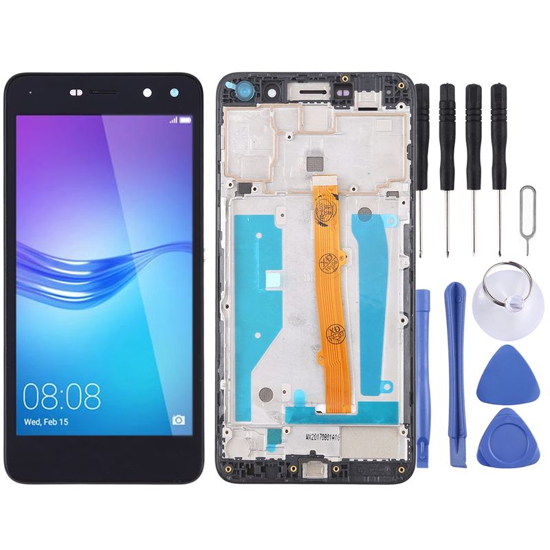 OEM LCD Screen For Huawei Y5 (2017) Digitizer Full Assembly With Frame (Black)_voghion.com