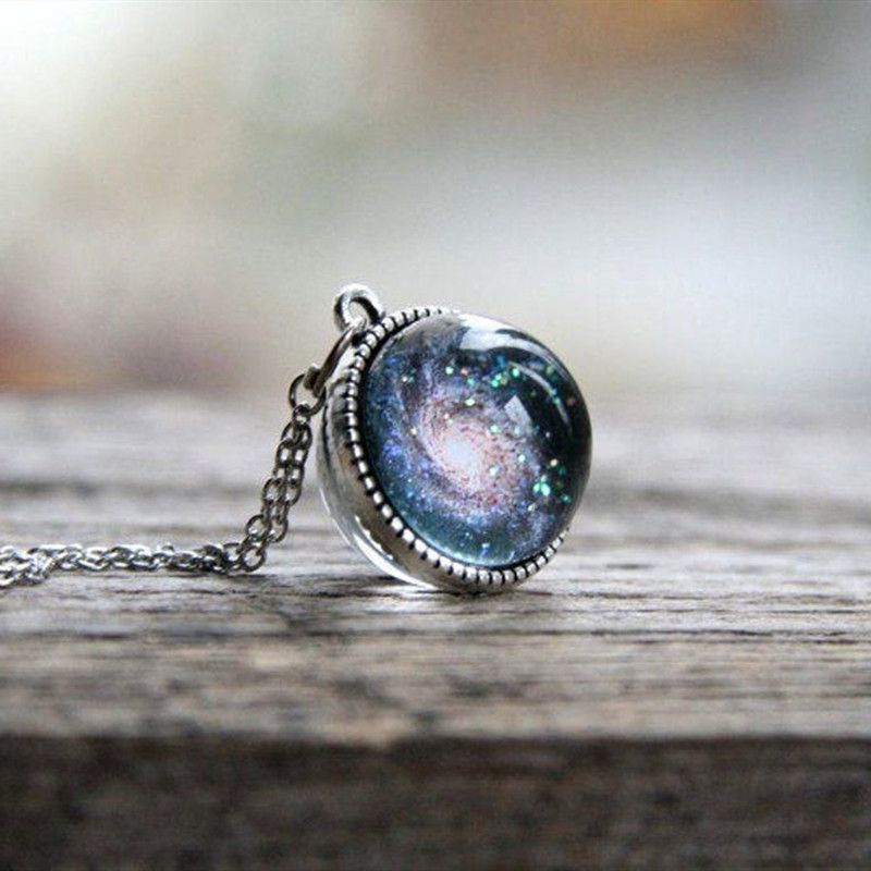 Collane Collana con ciondolo galassia bifacciale_voghion.com