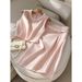 Ropa de mujer Temperamento Pequeño Hermoso Top Rosa Falda Traje de dos piezas_voghion.com
