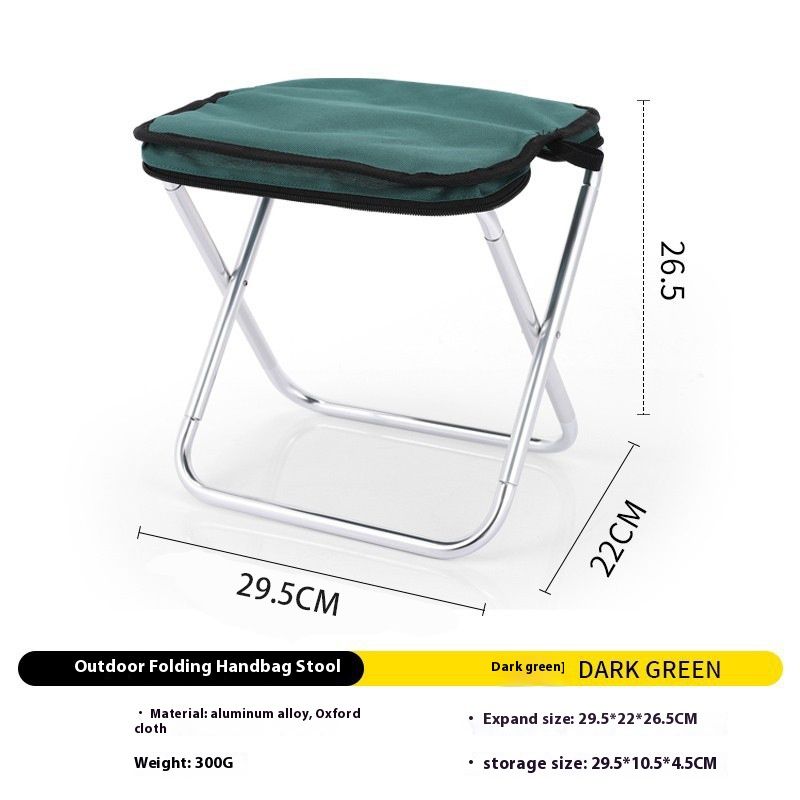 Outdoor foldable ultra light small Maza chair portable bench travel self driving tour barbecue camping equipment_voghion.com