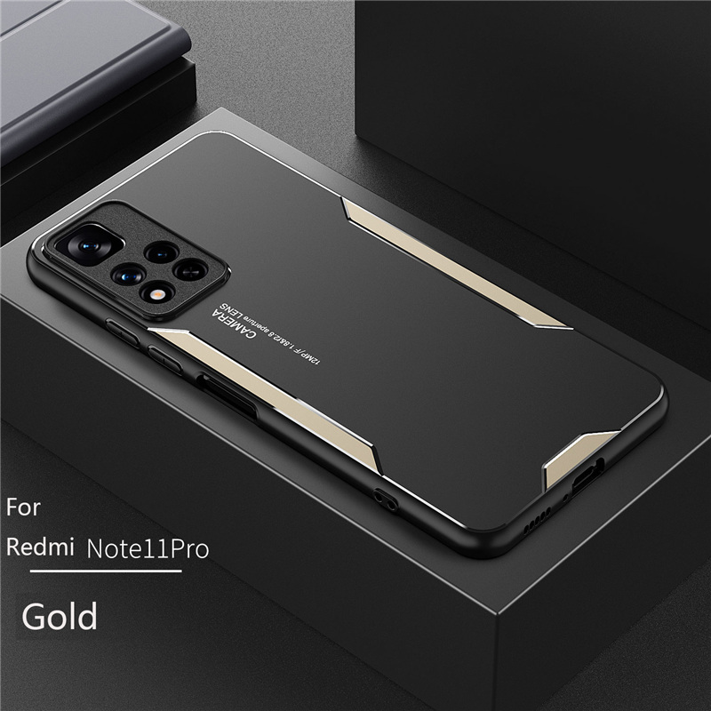 Redmi Note 11 Pro maciņam Augstas kvalitātes aizmugurējā vāciņa aizsargmaciņš Redmi Note 11 5G pret kritieniem un pirkstu nospiedumu aizsardzība pret alumīniju_voghion.com