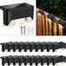 Solar Step Lights IP65, Auto Dusk-to-Dawn Sensor, 50LM Warm White, EU Weatherproof Garden Path Light, 4 Pack_voghion.com