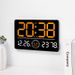 New Living Room Wall Simple Modern LED Digital Bluetooth Automatic Time Setting Electronic Clock 6667_voghion.com
