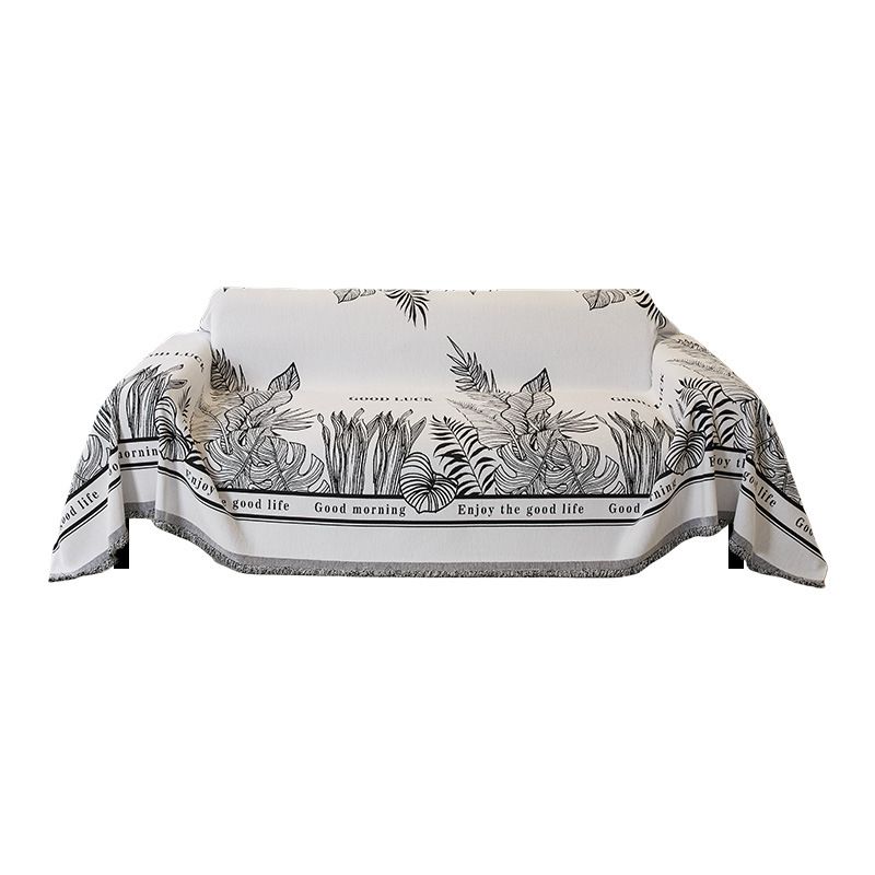 Modern Minimalist Floral Sofa Cover – Full Coverage, Machine Washable & Anti-Slip Chenille Fabric For Sectional Couches (180x130cm To 180x460cm)_voghion.com