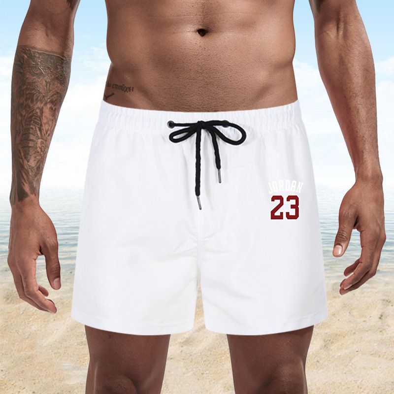 Été séchage rapide hommes cinq parties Beachwear jeunesse tube droit sport décontracté short de bain_voghion.com