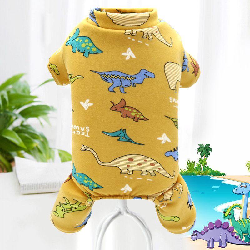 Autumn Winter New Pet Pomeranian Teddy Bichon Four-Legged Sweatshirt Cat Puppy Dog Apparel Fleece Clothes_voghion.com