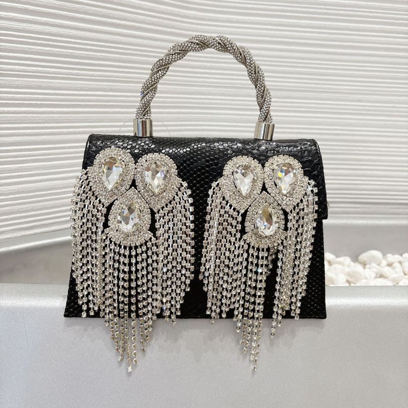 Borsa da sera con strass, nappa, borsa personalizzata, borsa a tracolla con catena alla moda, portafoglio firmato_voghion.com