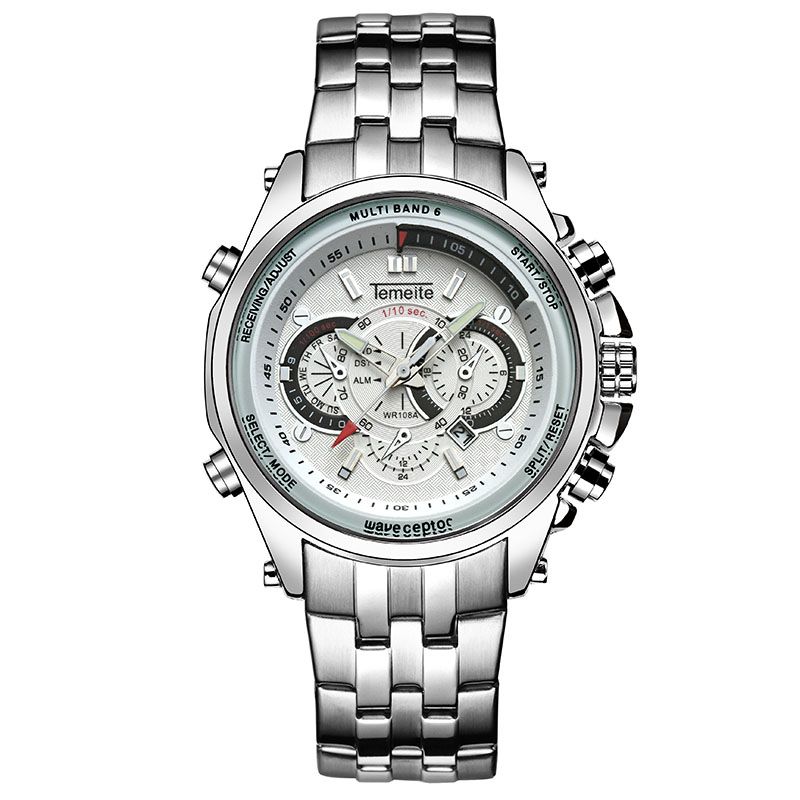 TEMEITE 710G nouvelle arrivée Logo personnalisé montre à quartz homme bracelet en acier élégant cadrans étanches décoration bling montre-bracelet décontractée_voghion.com