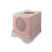 New Pet Drawer-Style Folding Litter Box Fully Enclosed Splash-Proof Toilet Odor-Resistant Cat Supplies_voghion.com