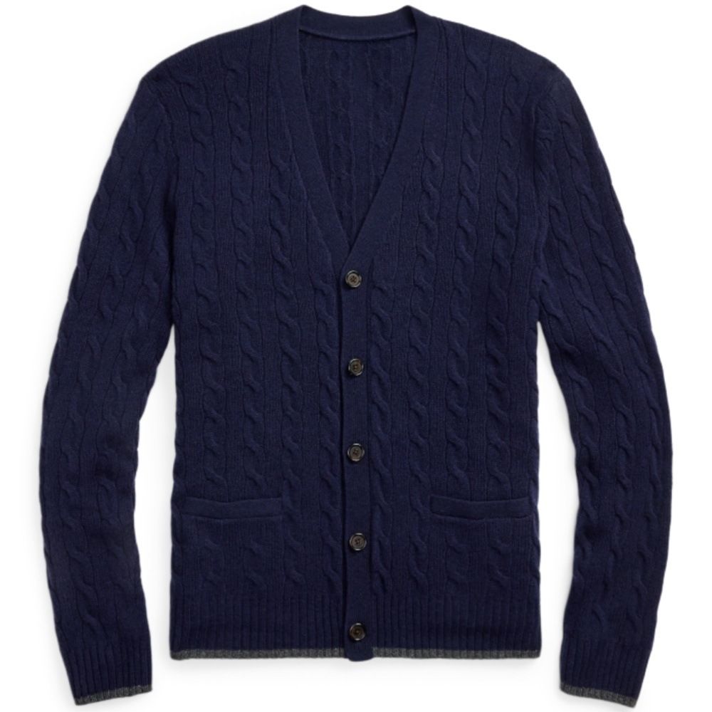 Men's Clothing Spring And Autumn Knitted Cardigan Men's V Neck Twisted Pocket Sweater Knitted Men's Cardigan Jacket Men_voghion.com