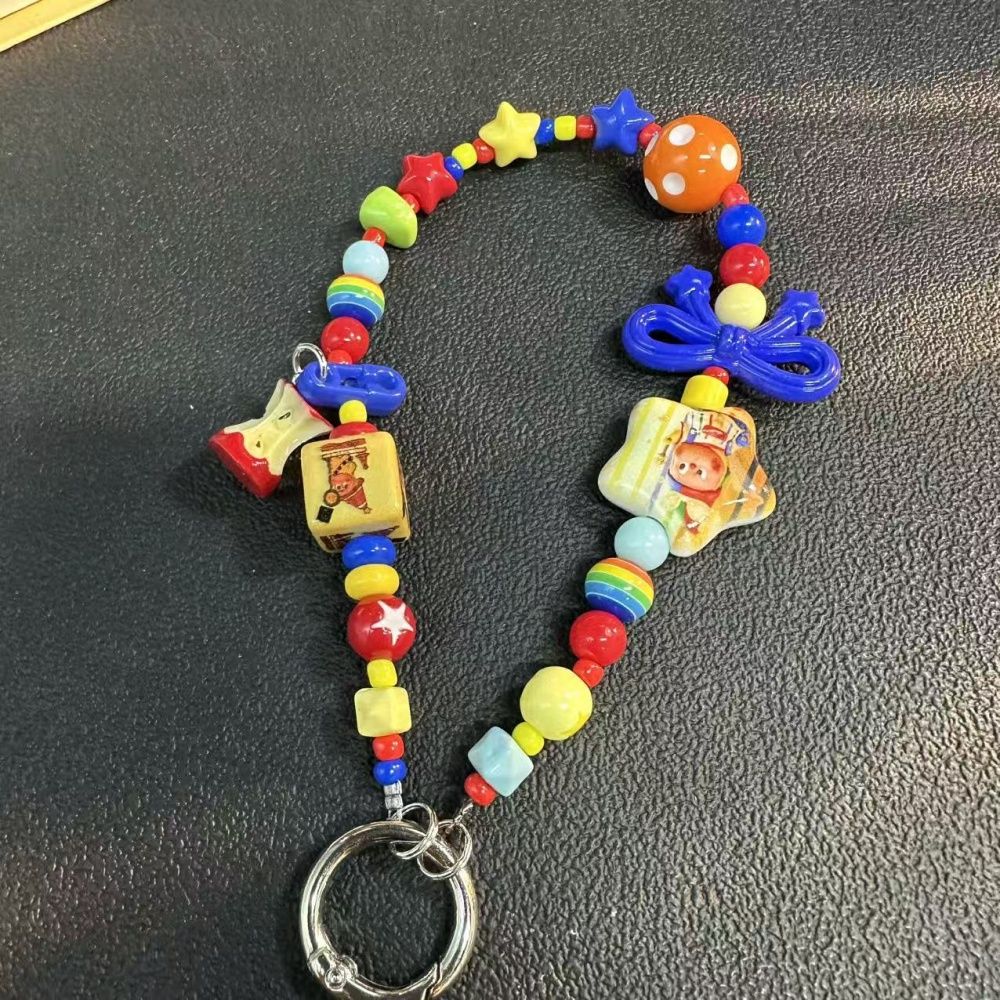 Cadena para teléfono móvil con cuentas y colgante de dopamina hecha a mano con CCD a color para cámara_voghion.com