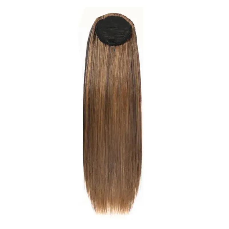 P4/27 Color Straight Ponytail Drawstring Ponytail 100g 16-26Inch Brazilian Remy Human Hair Thick Cips In Extensions For Women_voghion.com