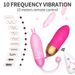 Vibratore per donne con telecomando senza fili, flirt, 10 frequenze, vibrazione forte, masturbatore erotico per adulti._voghion.com