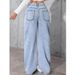 Women's Clothing High Waist Straight Jeans Women's Summer Loose Trendy All Match Long Pants_voghion.com