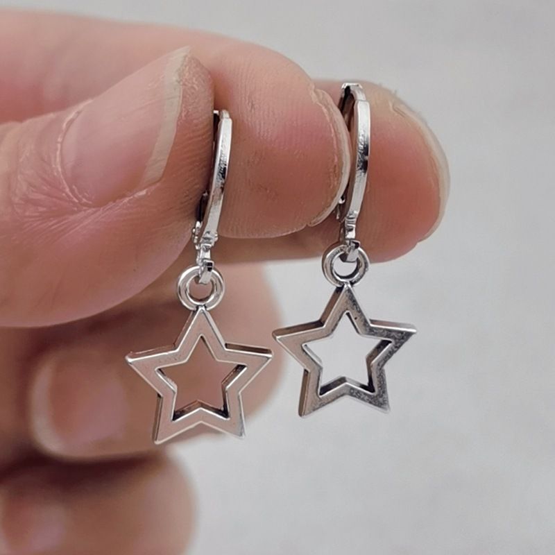 Ohrringe Neue kreative Sternohrringe süße Mini-Sternohrringe_voghion.com