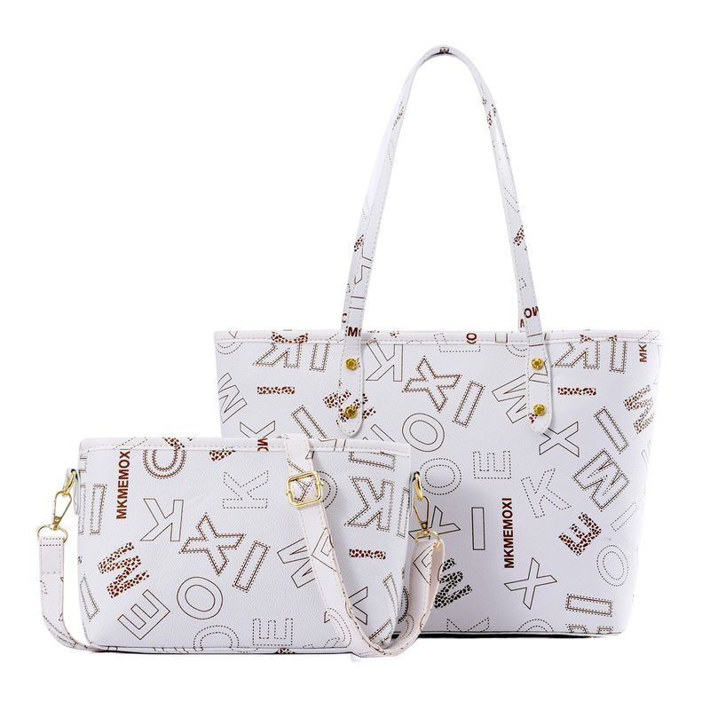 Borsa a tracolla grande con tracolla per mamma e bambino, borsa da donna semplice, nuova moda primavera 2024, set da due pezzi a quadri_voghion.com