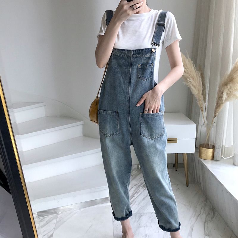 Internetberoemde denimband voor dames, lente/zomer, nieuwe losse Koreaanse versie, kattenklauw, student, monster, schattig, bijgesneden_voghion.com