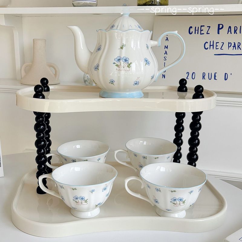 Franse Pot Set Keramiek Afternoon Tea Koffie Creatief Cadeau Voor Vrouwen Zomerbeker_voghion.com