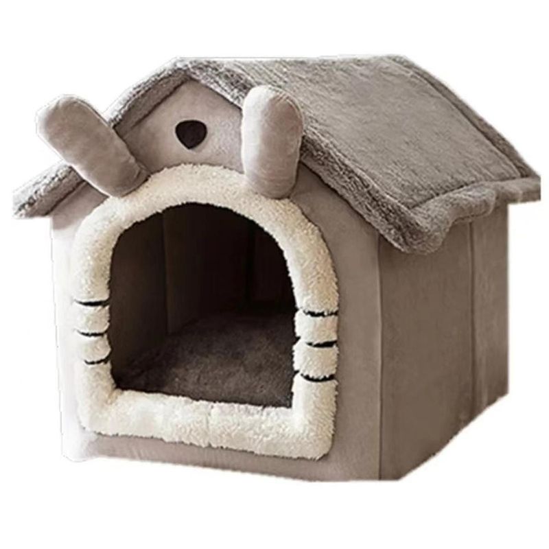 Cat/Dog Bed Removableand Washable Foldable Pet Sleepping Bed Cat House Kennel For Dog House Indoor Cat Nest S_voghion.com
