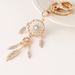 Heißer Verkauf Mode Spitzen Strass Quaste Feather Dream Catcher Design Keychain Licht Luxus Tasche Anhänger Kleines Geschenk_voghion.com