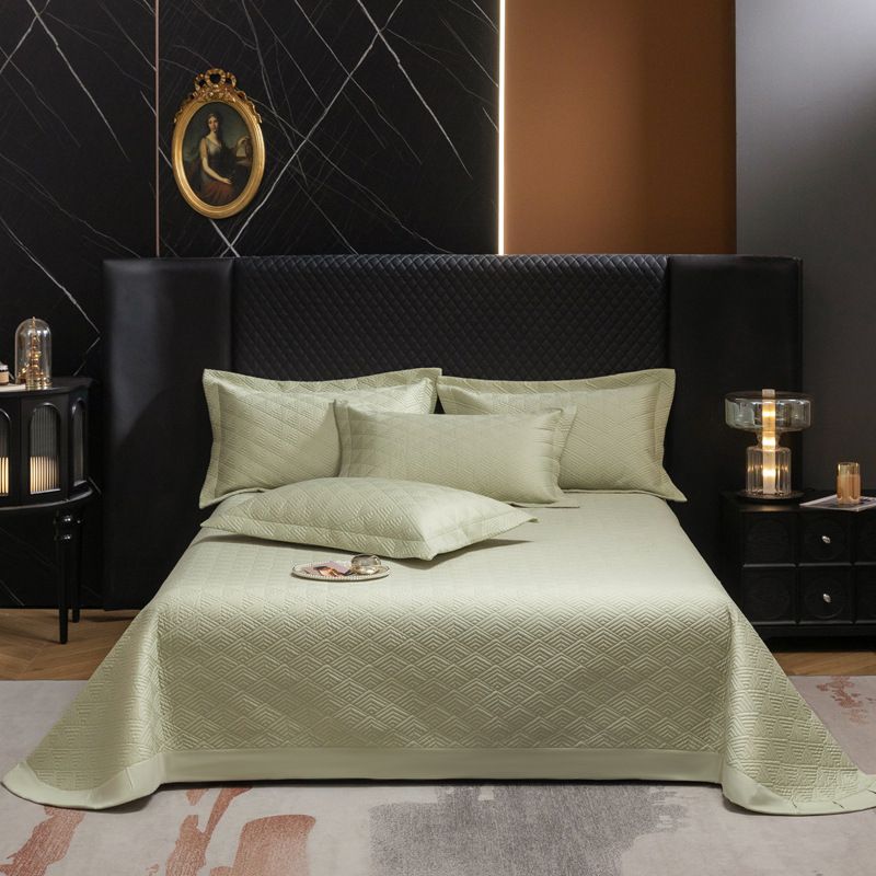Copriletto trapuntato in puro cotone, pezzo unico, universale per tutte le stagioni, lenzuolo grande antiscivolo in cotone, set da tre pezzi_voghion.com