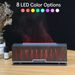 Diffusore di aromi a fiamma 3D con telecomando – Umidificatore a LED effetto legno per camera da letto/ufficio (serbatoio da 0,5 l, timer da 8 ore, copertura 30㎡, illuminazione RGB)_voghion.com