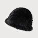New Autumn And Winter Imitation Rabbit Fur High Quality Thick Plush Plush Basin Hat Temperament Cool Warm Versatile Baotou Hat_voghion.com