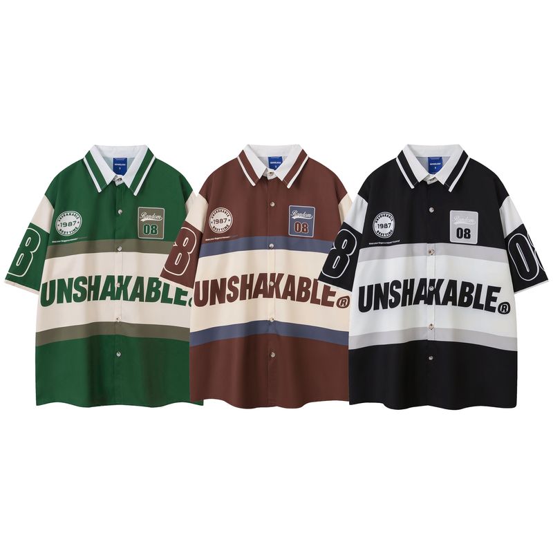 Vêtements pour hommes 2024 printemps et été nouvelle chemise classique à manches courtes tout-match chemise de Style Maillard_voghion.com