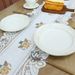 Bieżnik stołowy Vintage Lace z nadrukiem kwiatowym i frędzlami - wystrój jadalni w stylu amerykańskim do domu (zestaw 2 sztuk)_voghion.com