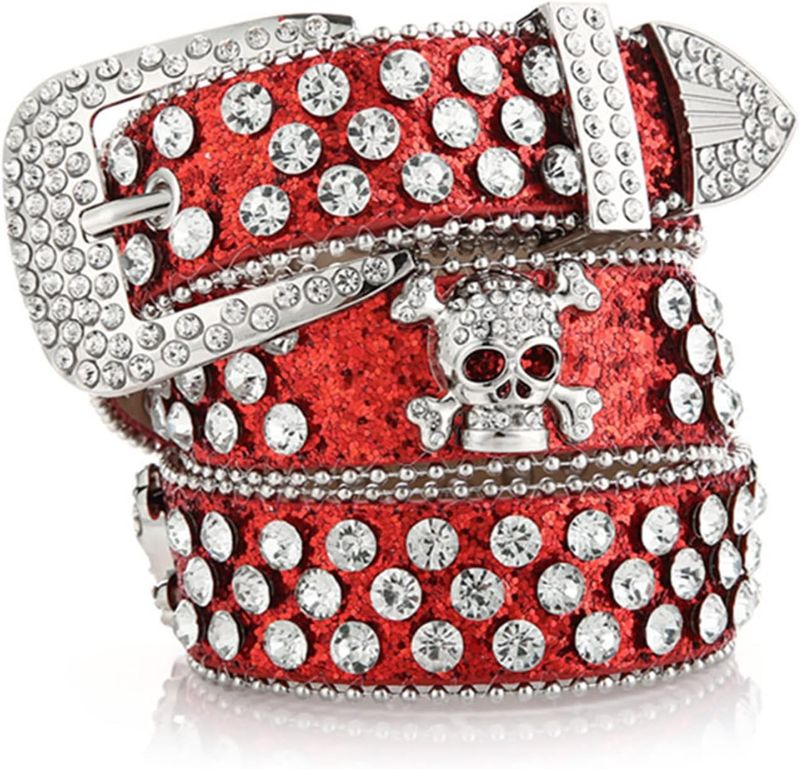 HOT Vintage Skull Waist Belts Women Wide Buckle Belt For Cowboy Cowgirl Strap Female Jeans Skirt Waistband Shinning Rh_voghion.com