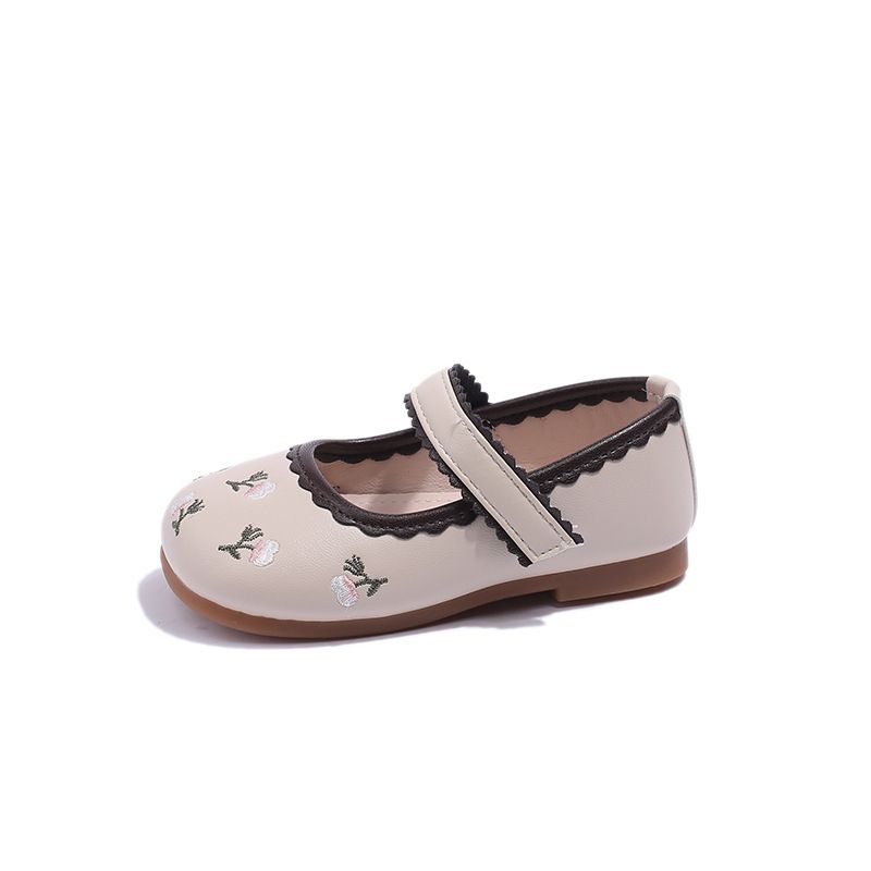 Buty dziecięce Skórzane buty Letnie Miękka podeszwa Dziewczęce Nowe Letnie Buty Księżniczki Studenckie Pojedyncze buty Buty codzienne_voghion.com