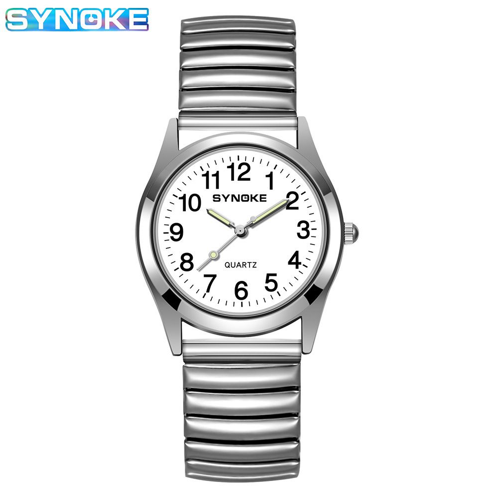 SYNOKE lydinio spyruoklinis laikrodis su dideliu šriftu ir skaitmeniniu ciferblatu vyresniems vyrams ir moterims, paprastas ir klasikinis, perkamiausias_voghion.com