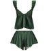 Women's Sleepwears Lace Small Chest Thin Underwear Female Suspender Nightdress Summer Two Piece Set Mood Photo_voghion.com