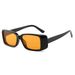 2025 Trendy Square Sunglasses - Water Transfer Small Frame With UV400 Protection (Unisex, Rectangular Cut Edge Design)_voghion.com