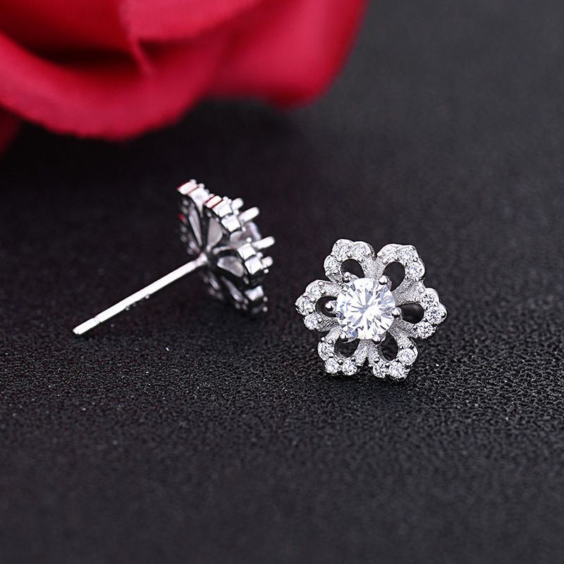 Halskette S Sterling Silber Krone Tanzende Lebendige Damen Diamant Set Sechs Anhänger Fünfzackiger Stern Koreanischer Kurzkragen_voghion.com