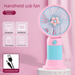 Ventilador portátil portátil mini USB recarregável com suporte para estudantes_voghion.com
