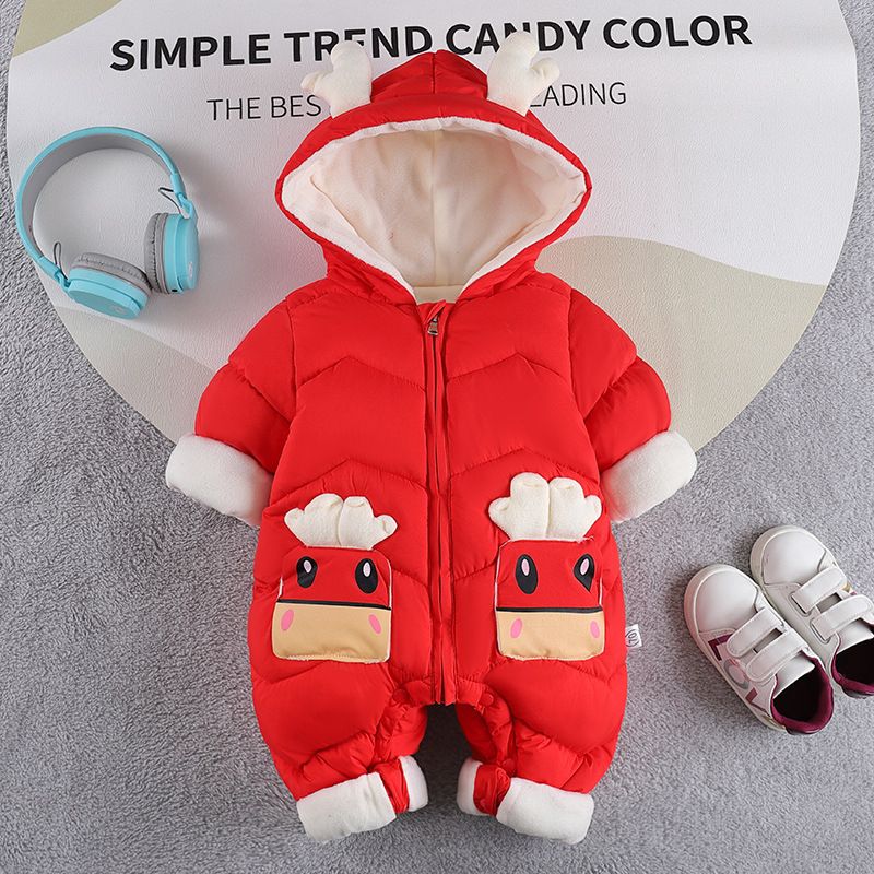 Baby's  climbing clothes fall and winter one-piece down jacket_voghion.com