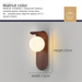 Lampada da parete in noce in stile giapponese per balcone, sfondo per interni, corridoio, corridoio, LED, luce minimalista per comodino, camera da letto_voghion.com