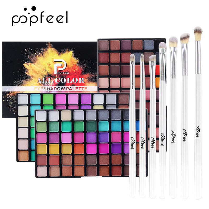 Set di trucco 162 colori di ombretto + 7 pennelli per ombretto Prodotti per il trucco Vendita diretta in fabbrica Marchio di trucco_voghion.com