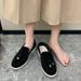 SHLIANG Női lapos cipők új trendi tavaszi-őszi platform velúr mokaszinok alkalmi női séta csúszásmentes chaussure femme Y0267_voghion.com