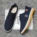 Large Size Men's Comfortable Round-Toe Canvas Casual Shoes With Breathable Design And Non-Slip Rubber Sole For Everyday Wear_voghion.com