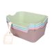 Portable Semi-Enclosed Splash-Proof Toilet Solid Color Box Litter Scoop Cat Supplies_voghion.com