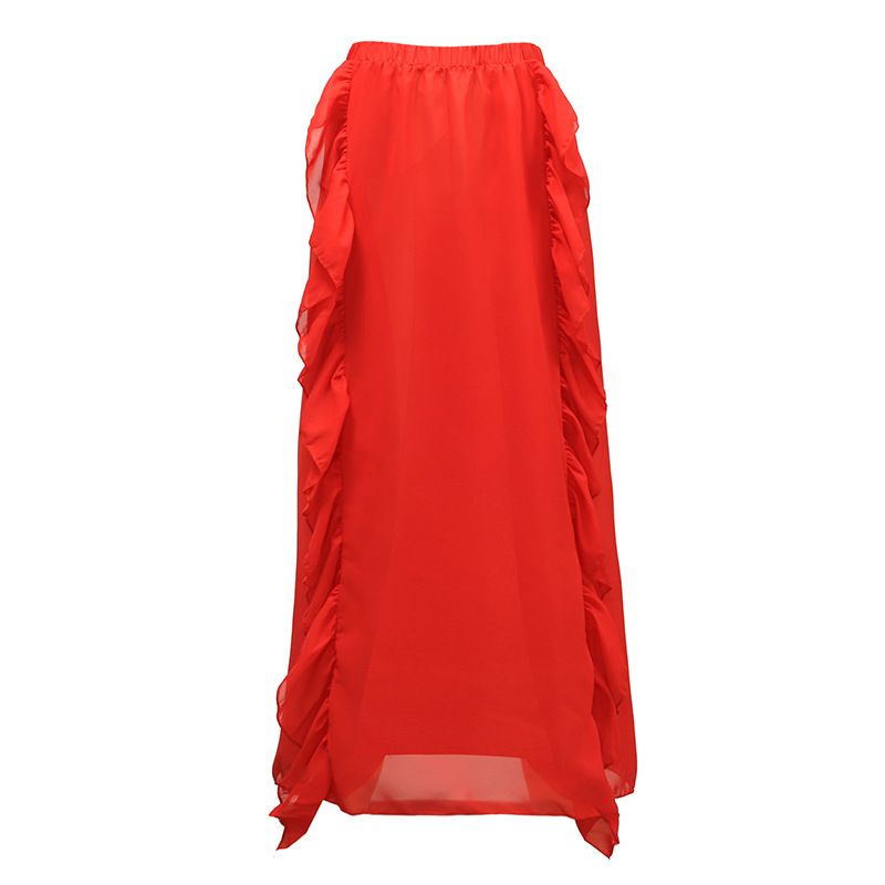 Comercio exterior transfronterizo 2024 nuevo traje de baño de una pieza de color sólido retro con volantes y cuello en V cintura hueca traje de baño europeo y americano_voghion.com